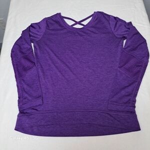 Reebok Purple Long Sleevded T-shirt Kids Size XL (16)